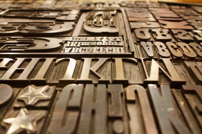 Printing plate letters | Featured image logo contest TEDx